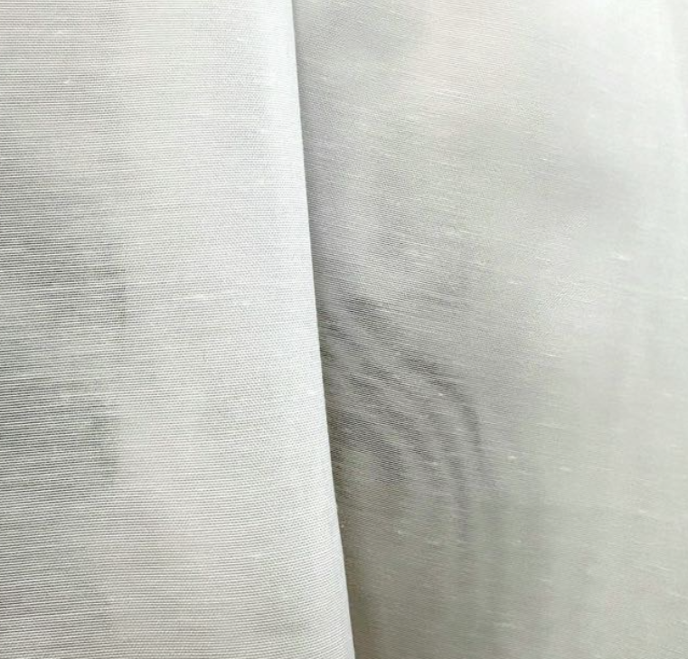 Batiste Sheer White Solid Home Decor Fabric