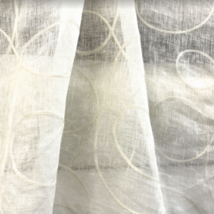 Chime Pearl Sheer Embroidery Patterned Home Decor Fabric