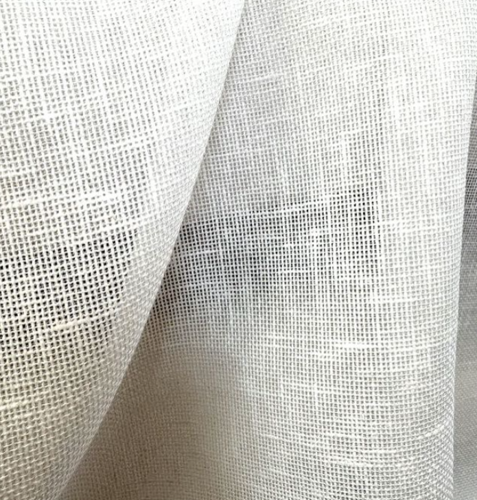 Birman White Solid Home Decor Fabric