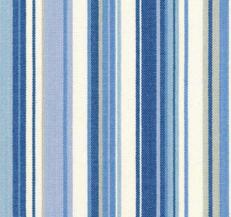 Victoria Lagoon Blue Stripe Patterned Home Decor Fabric