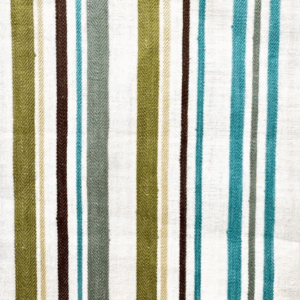 Filbert Summer Green Blue Stripe Patterned Home Decor Fabric