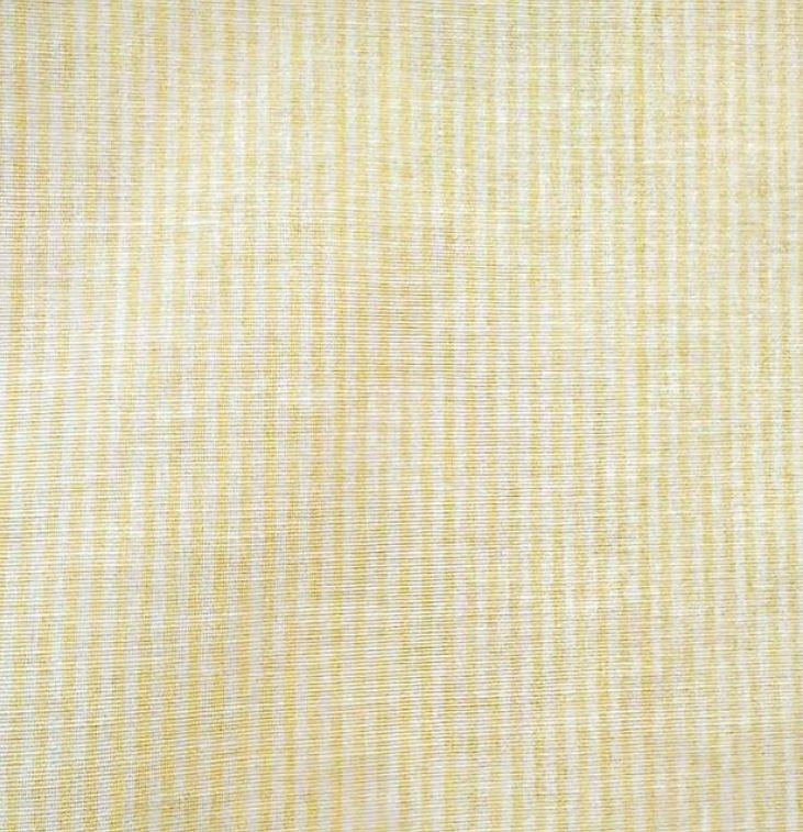 Essex Woven Stripe Pale Butter Yellow Patterned Home Decor Fabric