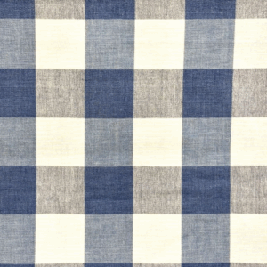 Lyme French Blue Check Patterned Home Decor Fabric