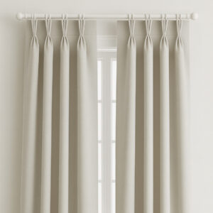 On-the-Move Drapes in Nora White, Cotton Blend, Solid with Subtle Sparkle