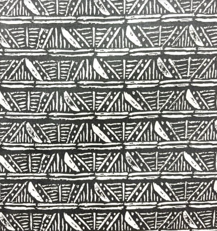 Leira Paramount Smoke Gray Patterned Home Decor Fabric