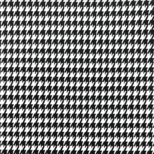 Hounds Tooth Black White Patterned Home Decor Fabric