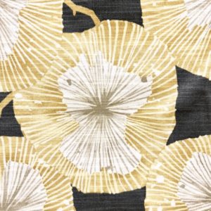 Mirabel Charcoal Floral Patterned Home Decor Fabric