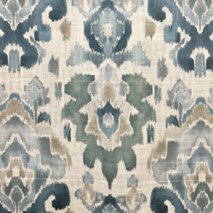 Zola Surf Blue Patterned Home Decor Fabric