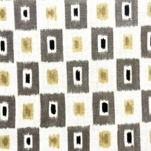 Cyrie Cliffside Graphite Rectangle Patterned Home Decor Fabric