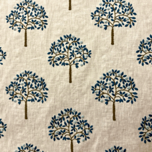 Pamarium Cream Fruit Tree Embroidery Patterned Home Decor Fabric