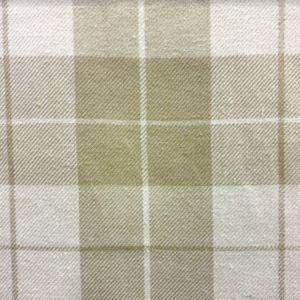 Danton Cashmere Beige Check Patterned Upholstery Fabric