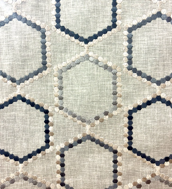 Intelligence Waterfall WTFL Embroidery Patterned Home Decor Fabric