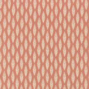 Ash Villa Reed Coral Cotton-Blend Patterned Home Decor Fabric