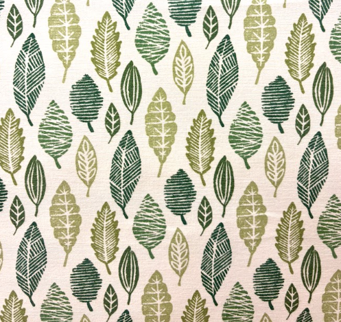 Bodie Sage Green Leaf Patterned Home Decor Fabric
