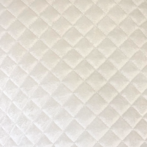 Paloma Double Wide Cream Quilted Patterned Upholstery Fabric