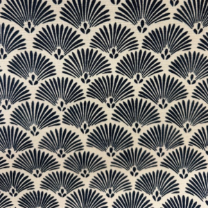 Luella Navy Patterned Home Decor Fabric
