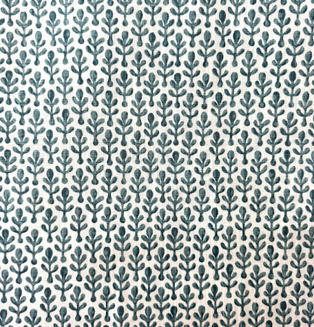 Noah Blue Springs Slub Canvas Patterned Home Decor Fabric