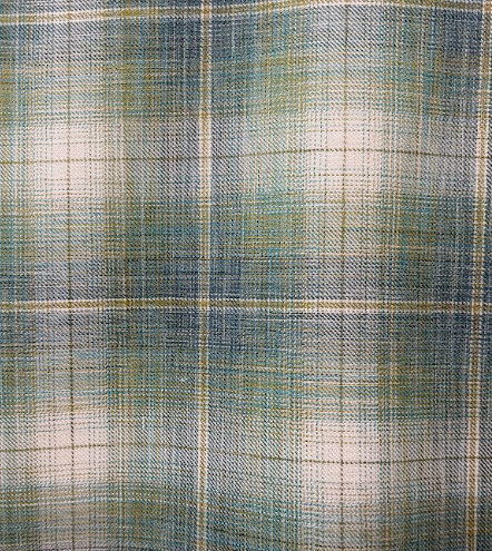 13SSLEN Plaid Garden Green Patterned Home Decor Fabric