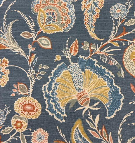 Malaya Classic Floral Patterned Home Decor Fabric