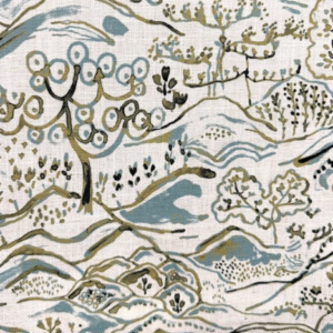 Nami Mineral Watercolor Asian Print Patterned Home Decor Fabric