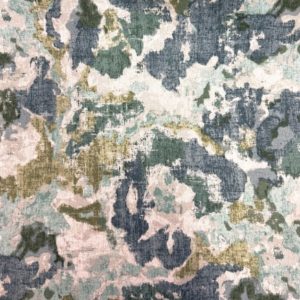 Mumford Eden Blue Patterned Home Decor Fabric