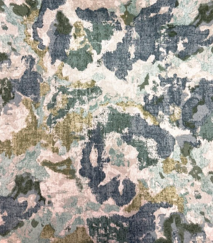 Mumford Eden Blue Patterned Home Decor Fabric