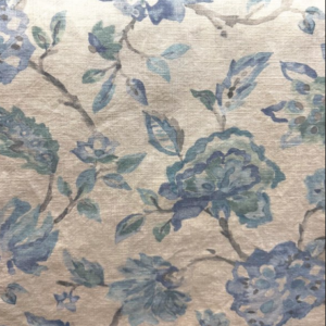 Junigarden Delphinium Floral Patterned Home Decor Fabric