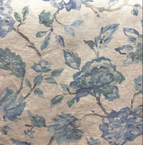 Junigarden Delphinium Floral Patterned Home Decor Fabric