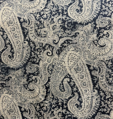 Romantical Sapphire Patterned Home Decor Fabric