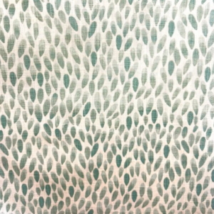 Lotus Slub Canvas Waterbury Teal Patterned Home Decor Fabric