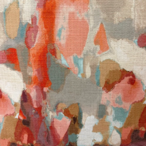 Lunar Voyage Adobe Abstract Coral Patterned Home Decor Fabric