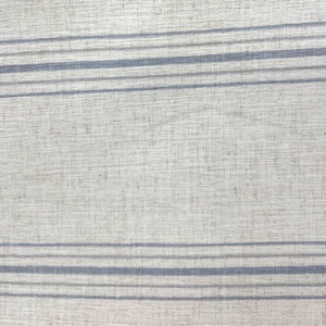 No Mance Coastal Blue Stripe Patterned Upholstery Fabric By Crypton