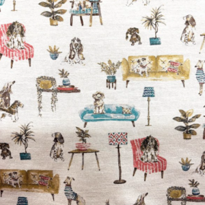 Barkingham Palace Multi Patterned Upholstery Fabric