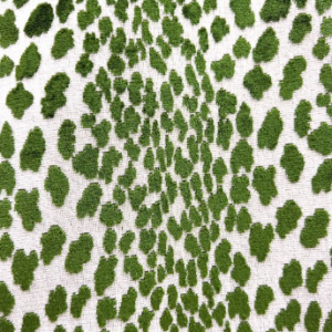 Seeing Spots Green Animal Patterned Upholstery Fabric