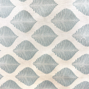Palma Spa Teal Leaf Indoor/Outdoor Patterned Upholstery Fabric