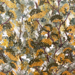 Marion Evergreen Forest Embroidered Patterned Home Decor Fabric