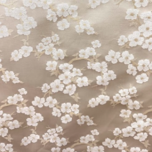 Dogwood 117 Shell Floral Patterned Home Decor Fabric