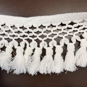 TF-84/1 Tassel Fringe White Home Decor Tape Trim
