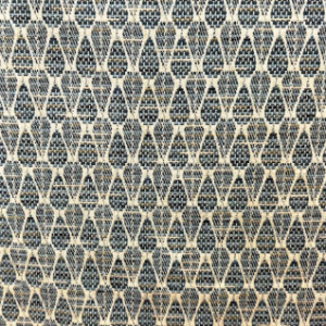 Podcast Harbor Blue Geometrical Patterned Upholstery Fabric