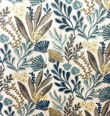 MG Waikiki Laguna Botanical Patterned Home Decor Fabric