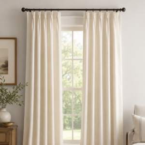 Premium Drapes in Jefferson Snow (1 Pair / 2 Panels)