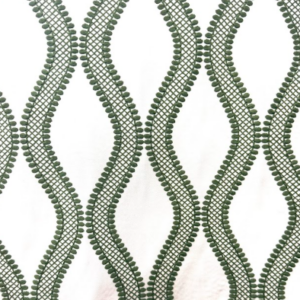 Cleo Embroidery Sage Green Patterned Home Decor Fabric
