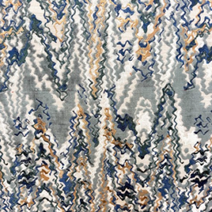 Ridgecrest Aegean Blue Abstract Patterned Home Decor Fabric