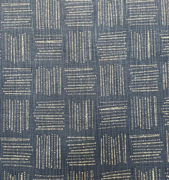 Brave Club Canvas Chill Blue Geometrical Patterned Home Decor Fabric