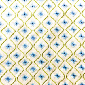 Blossom 50 Bluebell Light Blue Embroidery Patterned Home Decor Fabric