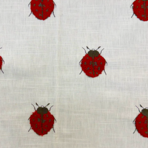 Lady Luck Wildrose Ladybug Embroidered Select Home Collection Patterned Home Decor Fabric By Swavelle