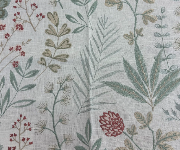 Herbalist Spa Textured Embroidered Upholstery Fabric Select Home Collection By Swavelle