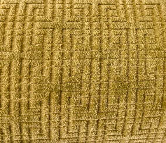 Odeon Seaweed Lattice Chenille Matelasse Green Textured Patterned Upholstery Fabric