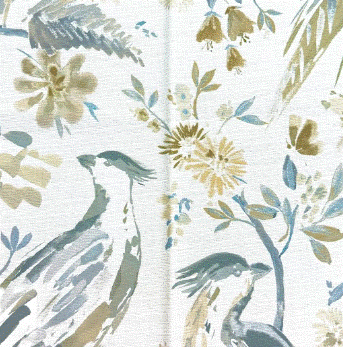 Chambalon/ST Antique Bird And Floral Select Home Collection Patterned Home Decor Fabric By Swavelle