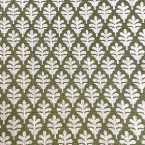 Kesha Latte Brown Leaf Patterned Upholstery Fabric